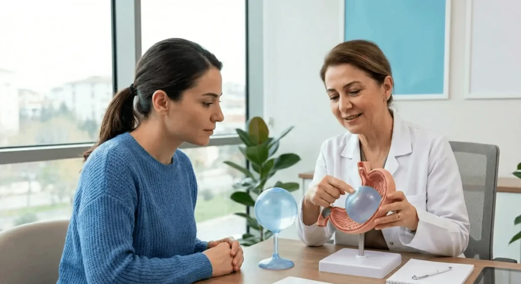 Gastric balloon instead of obesity surgery