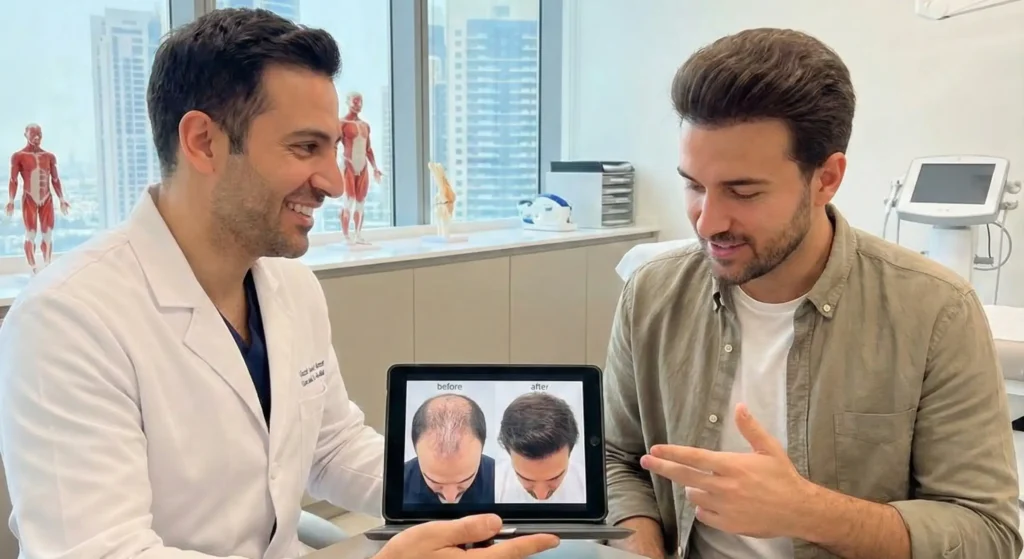 Nachbehandlung nach einer Haartransplantation bei Männern